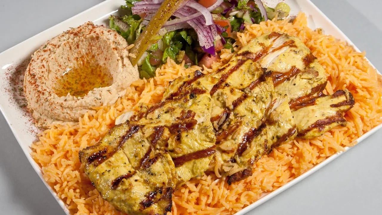 Chicken Kebab Entree.