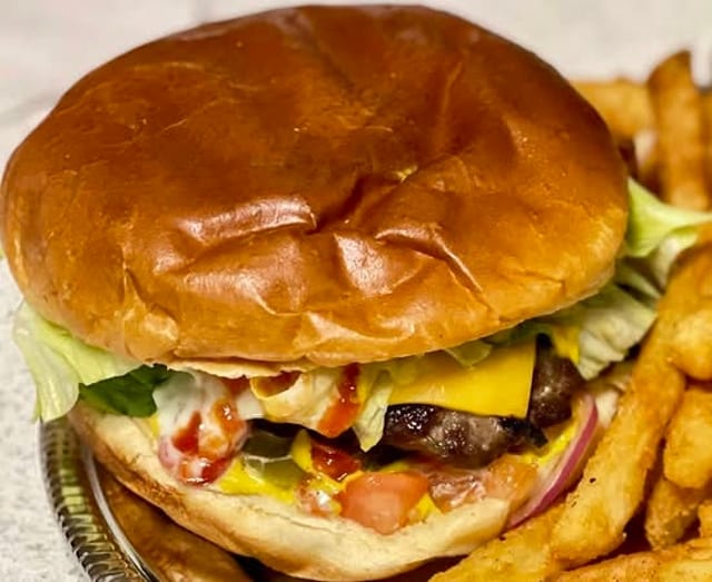 Lamb Cheeseburger.